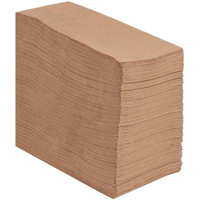 Juvale 200-Pack Disposable Bamboo Kraft Paper Cocktail Napkins 7.8"x4.4" Brown Party Supplies 3 Juvale 200-Pack Disposable Bamboo Kraft Paper Cocktail Napkins 7.8"x4.4" Brown Party Supplies - Image 3