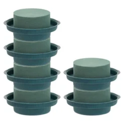 Juvale 6 Pack Wet Round Green Foam For Flower Arrangements, Wedding Decorations, 4.7 X 2 In -Juvale GUEST 9d049d32 db29 48e6 9621 4b9e436ac2c1