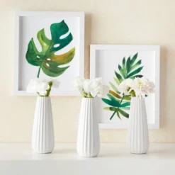 Juvale Set Of 6 White Ceramic Bud Vases For Flowers, Centerpieces, Home Decor, 1 X 6 In -Juvale GUEST 9da671ee e5bb 45f4 bff2 74b7f48f5a00