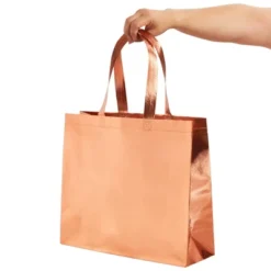 Juvale 24 Pack Rose Gold Holographic Large Grocery Tote Bag With Handles For Boutique, Small Business, 13.8 X 11.8 X 4.72 Inches -Juvale GUEST 9db447b5 a2f6 45de 93a0 e7bc3838812a