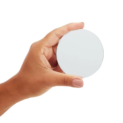 Juvale 50-Pack Small Round Mirrors For Crafts, 3-Inch Glass Tile Circles For Wall And Table Decor, Mosaics, DIY Home Projects, Decorations 3 Juvale 50-Pack Small Round Mirrors For Crafts, 3-Inch Glass Tile Circles For Wall And Table Decor, Mosaics, DIY Home Projects, Decorations - Image 3