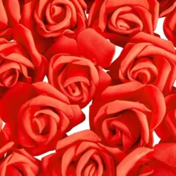 Juvale 100 Pack Red Foam Roses, 3 Inch Stemless Artificial Flowers For Crafts, Wall Decorations, Wedding Receptions, Faux Bouquets, Spring Decor -Juvale GUEST 9efd0734 56f0 4e9e a230 c7cce194e52c