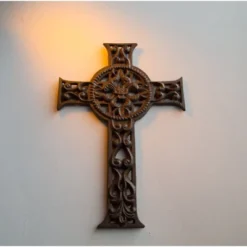Juvale Irish Celtic Cross Decoration Wrought Iron Metal Cross For Christian And Religious Art Lovers, 11.5 X 7.7 Inches -Juvale GUEST a1fe0ac7 1a40 4fc9 bbc5 abf4efc611b3