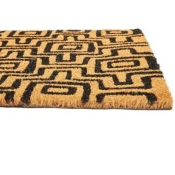 Juvale Black Patterned Coir Doormat Welcome Front Door Mat Indoor Outdoor Rugs 17"x30" -Juvale GUEST a2af0c87 1c20 419c acb7 69c384e92052