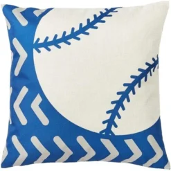 Set Of 4 Sports Theme Decorative Throw Pillow Covers Cushion Case Protector, Standard Size 18 X 18 Square, Blue/White 7 Set Of 4 Sports Theme Decorative Throw Pillow Covers Cushion Case Protector, Standard Size 18 X 18 Square, Blue/White -Juvale GUEST a33dfcc4 902c 4e59 9563 7d937b5b6ea6