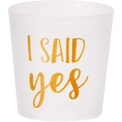 Juvale 15 Pack "She Said Yes" Disposable White Plastic Party Shot Glasses 3.7oz Bachelorette Party Supplies -Juvale GUEST a41c1cb3 a4a2 482a af5e 5aa8b66a838c