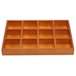 Juvale Wooden Drawer Organizer With 12 Compartments, Divided Tray For Arts And Crafts Supplies, Stationery, 12 Grid Sorting Tray, 13.2 X 9.2 X 1.5 In -Juvale GUEST a46bfce5 a257 48bb 9a7c 28bedd31a9cf