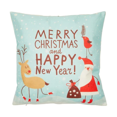 Juvale 6 Pack Holiday Throw Pillow Covers, Merry Christmas, Happy New Year, Seasons Tidings, 18x18 3 Juvale 6 Pack Holiday Throw Pillow Covers, Merry Christmas, Happy New Year, Seasons Tidings, 18x18 - Image 3