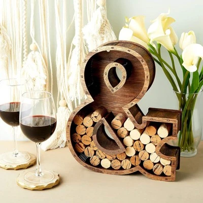 Juvale Wine Cork Holder, Ampersand Monogram Wall Mount, Wood Home Décor (10 X 2.5 X 11.75 In) 1 Juvale Wine Cork Holder, Ampersand Monogram Wall Mount, Wood Home Décor (10 X 2.5 X 11.75 In)