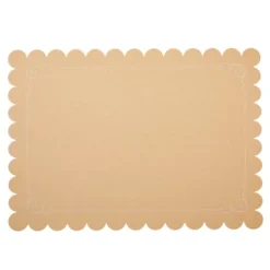 Juvale 100 Pack Disposable Scalloped Kraft Paper Placemats For Dining Table, Wedding, Party (Brown, 10x14 In) -Juvale GUEST a867c5e3 1e3c 4669 9f49 e7a4d843ecad