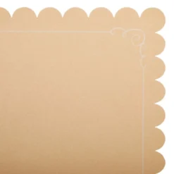 Juvale 100 Pack Disposable Scalloped Kraft Paper Placemats For Dining Table, Wedding, Party (Brown, 10x14 In) -Juvale GUEST a93a821a 3177 438d 8d60 ffa9e92b0141