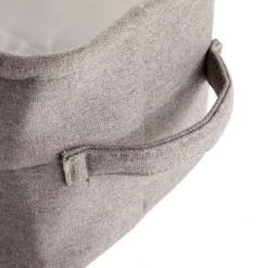 Gray Jute Fabric Storage Bin Basket Container Cubes Organizer With Handles Rectangular 16"x6"x5.25" -Juvale GUEST a93bfe5e 2aa5 4a2f a475 325946a21c2b