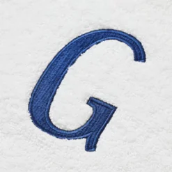 Juvale 3 Piece Letter G Monogrammed Bath Towels Set, White Cotton Bath Towel, Hand Towel, And Washcloth W Blue Embroidered Initial G For Wedding Gift -Juvale GUEST aa641cc5 3aa2 4187 9737 eccd37957459