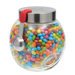 Juvale Glass Glass Jar Candy Dispenser With Scoop And Stainless Steel Lid, Penny Jar For Cookies, Nuts, Dry Goods, Jelly Beans, Food Storage, 58 Oz -Juvale GUEST ad6c7051 8bfb 4b33 8bed 858d39fed15d