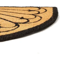 Juvale Half Round Coir Door Mat Welcome Doormat Indoor Outdoor Nonslip Front Rugs 17"x30" -Juvale GUEST adfbdf68 5b71 4706 8b8f a704010335e4