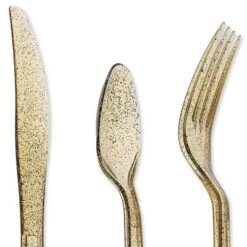 Juvale 144-Piece (Serves 48) Gold Glitter Disposable Plastic Cutlery Party Set Forks Spoons Knives 13 Juvale 144-Piece (Serves 48) Gold Glitter Disposable Plastic Cutlery Party Set Forks Spoons Knives -Juvale GUEST aff17d9d f7e6 4901 8dd0 83af8da9da76