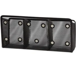 Juvale Black Mesh Wire Magnetic Pencil Pen Holder With 3 Compartments, Desk Organizer 10.5 In -Juvale GUEST b00adfd8 c72b 409f a22b 97baacf44a98
