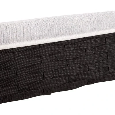 Juvale Wicker Nesting Baskets With Liners, Black Storage Organizers For Shelves (5 Piece Set) 4 Juvale Wicker Nesting Baskets With Liners, Black Storage Organizers For Shelves (5 Piece Set) - Image 4