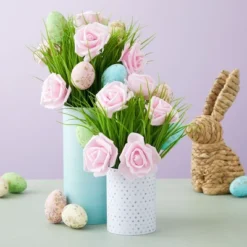 Juvale 100 Pack Light Pink Artificial Roses, DIY Crafts, 3 Inch Stemless Flower Heads For Wall Decor, Weddings, Bouquets -Juvale GUEST b2855ed6 4b86 4009 b75f 973c00ad8d0c