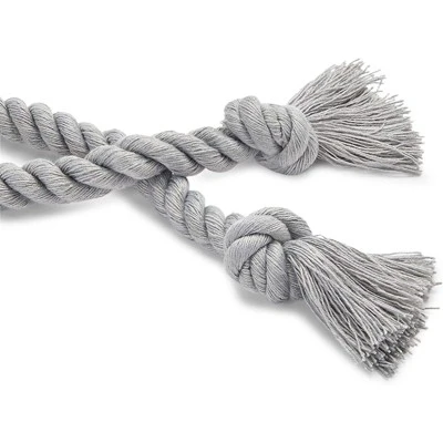 Okuna Outpost 4 Pack Gray Cotton Window Curtain Tiebacks Tie Backs, Rope Holdbacks Holder For Drapes, Home Decor, 29 In 4 Okuna Outpost 4 Pack Gray Cotton Window Curtain Tiebacks Tie Backs, Rope Holdbacks Holder For Drapes, Home Decor, 29 In - Image 4