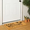 Juvale Dog Coir Doormat, Dogs Welcome People Tolerated, Natural Outdoor Door Mat For Porch (30 X 17 In)