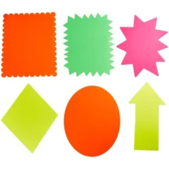 Juvale 18 Piece Neon Poster Board Cutouts, 6 Starburst Shaped Signs For School Projects, Decorating Supplies, Sales, 11 X 14 In -Juvale GUEST b307fa75 eb67 4d3e 99d3 ed071f62ceb7