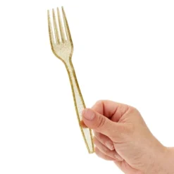 Juvale 144-Piece (Serves 48) Gold Glitter Disposable Plastic Cutlery Party Set Forks Spoons Knives 12 Juvale 144-Piece (Serves 48) Gold Glitter Disposable Plastic Cutlery Party Set Forks Spoons Knives -Juvale GUEST b5437047 4186 4007 a25c 62fdd3182e86