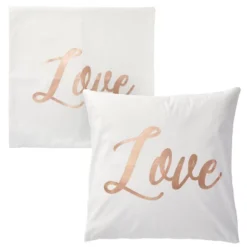 Juvale Set Of 4 Decorative Throw Pillow Covers Couch Cases 20x20 For Home Decor, Live Laugh Love Dream, Rose Gold Foil -Juvale GUEST b70b5e58 f3ee 4077 9246 fe7cfa9a5a3a
