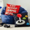 Juvale 4 Pack Gaming Kids Decorative Throw Pillow Covers 18x18 In, 4 Designs