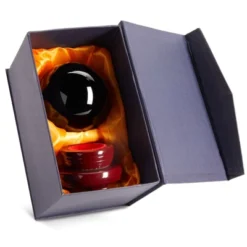 [Juvale] Juvale Small Black Obsidian Sphere, Decorative Crystal Ball With Stand For Meditation, Healing, Feng Shui, 80mm/3.1 In -Juvale GUEST b8b9b069 551c 4122 bade 9c5a735714f6