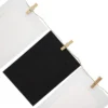 Cardboard Paper Picture Frame DIY Hanging Kit (50 Pack) 4"x6" Inch, Black, White