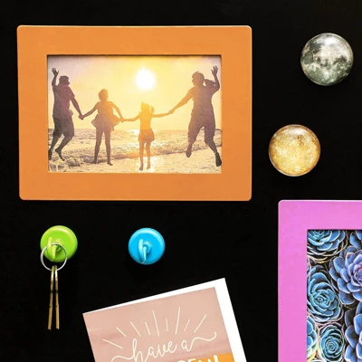 Juvale 15-Pack 4x6 Magnetic Picture Frames For Refrigerator, Locker, Office, Kitchen Cabinet, Classroom, Holds 4x6 Photos, 5 Colorful Borders 2 Juvale 15-Pack 4x6 Magnetic Picture Frames For Refrigerator, Locker, Office, Kitchen Cabinet, Classroom, Holds 4x6 Photos, 5 Colorful Borders - Image 2