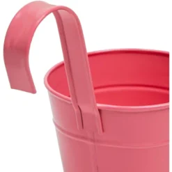 Juvale 6 Pack Round Metal Wall Hanging Planters Pots Bucket For Indoor Outdoor Succulent, 3 Colors, 8 X 5 X 5 In -Juvale GUEST bf4fe543 5ecf 42c2 958c ceace25c7cb6