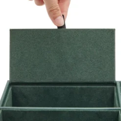 Juvale 5 Compartment Faux Leather Valet Catchall Tray Organizer For Wallet, Keys, Phone, Emerald Green, 10x7.3x2 In -Juvale GUEST c01d5adb 8e23 4580 8aa2 5bf343dcb9f3