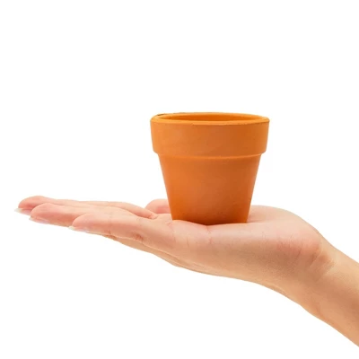 Juvale 2.5 Inch Small Terracotta Pots, Terra Cotta Decor With Drainage Hole, Paintable Pottery Clay Planter For Succulents, Flower Garden 4 Juvale 2.5 Inch Small Terracotta Pots, Terra Cotta Decor With Drainage Hole, Paintable Pottery Clay Planter For Succulents, Flower Garden - Image 4