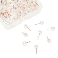 Juvale 300 Count Decorative Push Pins For Cork Bulletin Boards, Rose Gold Thumb Tacks, 1/3 In -Juvale GUEST c1cad5b9 2abc 45d8 83b0 237105aa7951