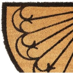 Juvale Half Round Coir Door Mat Welcome Doormat Indoor Outdoor Nonslip Front Rugs 17"x30" -Juvale GUEST c2a46ee0 7aae 417f 8442 c0eae12070de