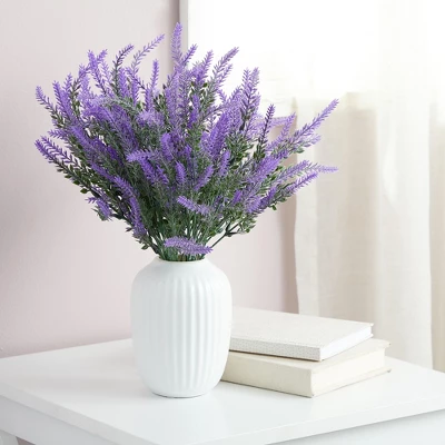 Juvale 12 Bundles Artificial Lavender Flowers For Bouquets, Fake Wild Stems For Wedding, Faux Table Centerpieces (14x2x3 In) 2 Juvale 12 Bundles Artificial Lavender Flowers For Bouquets, Fake Wild Stems For Wedding, Faux Table Centerpieces (14x2x3 In) - Image 2