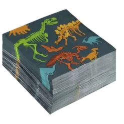 Juvale 100-Pack Gray Disposable Paper Napkins For Dinosaur Party Supplies (6.5 X 6.5 In) -Juvale GUEST c3abc244 8eed 4668 a3d6 1842a8a24523