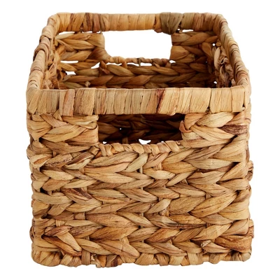 Juvale 2 Pack Small Rectangular Wicker Baskets For Shelves, 6 Inch Wide Hand Woven Water Hyacinth Baskets 5 Juvale 2 Pack Small Rectangular Wicker Baskets For Shelves, 6 Inch Wide Hand Woven Water Hyacinth Baskets - Image 5