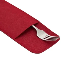 Juvale Felt Table Placemats Set Of 8 For Dining Table And Kitchen Decor With Drink Coasters And Cutlery Pouches (Dark Red, 24 Pieces) -Juvale GUEST c4d594ab 8a94 4b0e 931d 304230e0063e