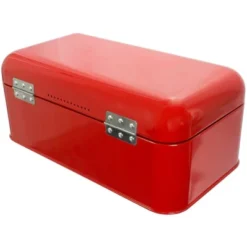 Juvale Metal Bread Box Bin, Stainless Steel Red Food Stoarge Box Container For Kitchen Countertop, 16.75 X 9 X 6.5 In -Juvale GUEST c4ffc4a7 8974 40f6 b0b4 e67bd0dbc371