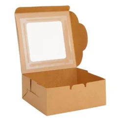Juvale 50 Pack Kraft Pastry Boxes With Window, Cupcake Box For Bakery, Cookies, 6 X 2.5 Inches -Juvale GUEST c81600eb a7be 4524 9737 d118280d95c1