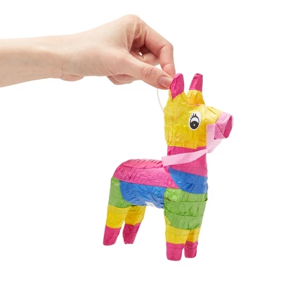 Juvale Mini Donkey Pinata - 3 Pack Small Mexican Pinatas For Cinco De Mayo, Mexican Fiestas, Birthday Parties (4 X 7.5 X 2 In) 2 Juvale Mini Donkey Pinata - 3 Pack Small Mexican Pinatas For Cinco De Mayo, Mexican Fiestas, Birthday Parties (4 X 7.5 X 2 In) - Image 2