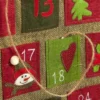 Juvale Christmas Advent Calendar - Christmas Tree Countdown Calendar, Festive Polyester Holiday