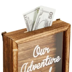 Juvale Our Adventure Travel Fund Bank For Adults, Rustic Wooden Honeymoon Piggy Bank For Wedding Gift, Money Box For Traveling, 7 X 7 In -Juvale GUEST ca6402bc c7b9 4db3 9611 5bc47888a0f0