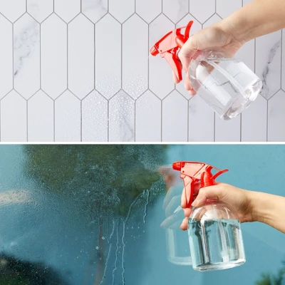 Juvale 6 Pack Empty Plastic Spray Bottles, All-Purpose Clear Refillable Red Spray Bottles For Cleaning Solutions, Dog Training, Hair, Plants (16 Oz) 2 Juvale 6 Pack Empty Plastic Spray Bottles, All-Purpose Clear Refillable Red Spray Bottles For Cleaning Solutions, Dog Training, Hair, Plants (16 Oz) - Image 2