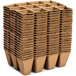 Juvale 20 Pack Peat Starter Pots With Plastic Plant Labels And Widger Dibbers, 6.4 X 4.55 X 2 In -Juvale GUEST cb1e7164 ba0e 4187 8074 ec04574b95ba