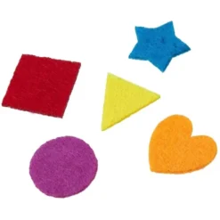 Juvale 1000 Pieces Felt Shapes, Heart, Star, And Geometric Designs, Felt Ornaments For Craft Projects, Assorted Colors -Juvale GUEST cb78d775 2569 4763 9289 889961e7ebae