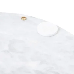 Juvale Round Marble Tray For Vanity With Handles, White Marble And Gold Serving Board For Kitchen, Home Decor, Centerpiece Display, 10.7x10.7x0.4 In -Juvale GUEST cd43855a 2bb0 46f2 a905 e49ee6ef9741